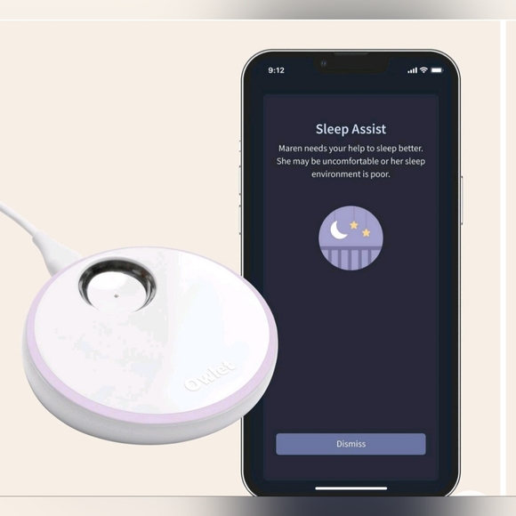 🆕️Owlet® Dream Sock Baby Monitor - Dusty Rose - Picture 7 of 8